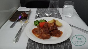 バージンアトランティック アッパークラスの食事 メイン