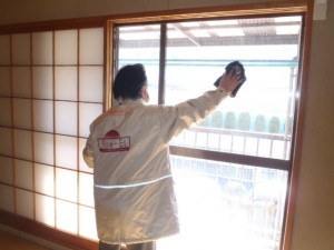 オープンハウスガラス掃除
